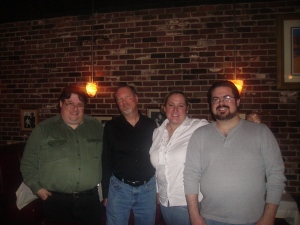 Me with Brian Conway, Kevin J. Anderson, and Melissa Arredondo